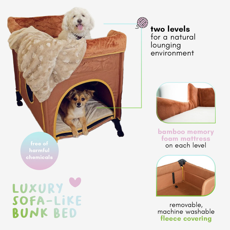 Bedside platform dog outlet bed